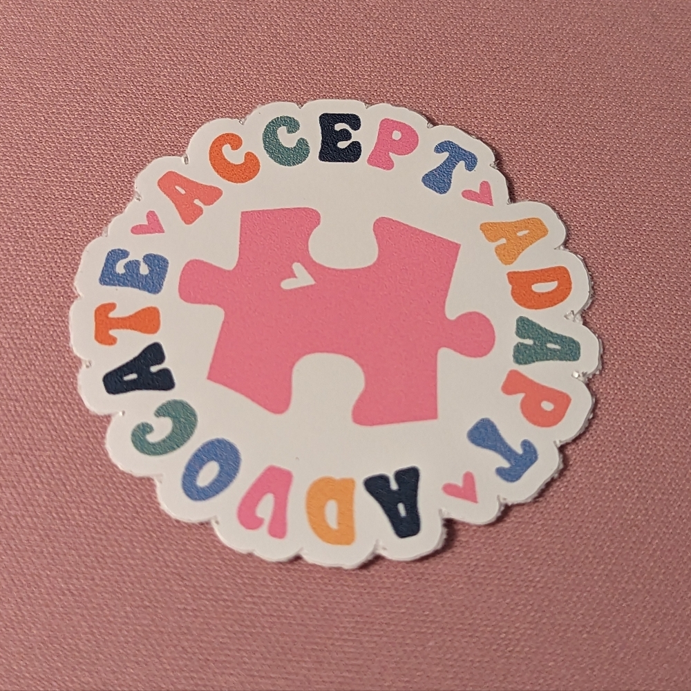 3 For $5: Autism Acceptance Vinyl Sticker New!